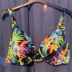 Swimsuits 4 All 20W tropical underwire bikini top